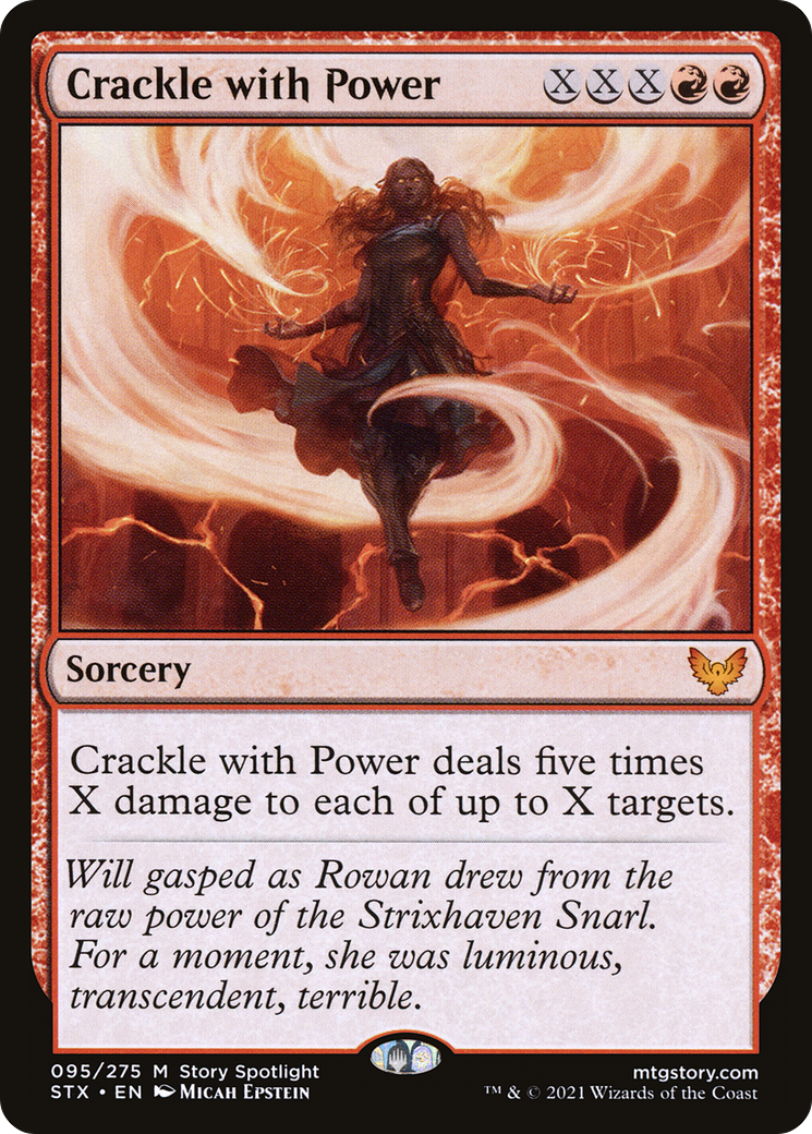 Image of Crackle with Power (STX-095) - Strixhaven: School of Mages