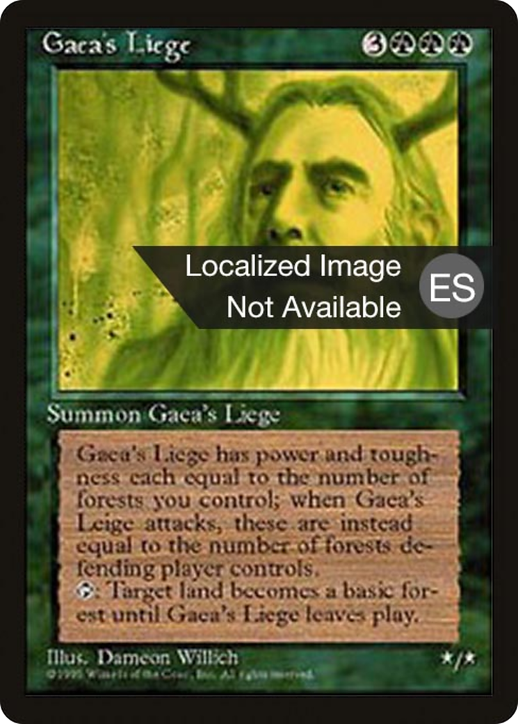 Image of Gaea's Liege (4BB-131) - Fourth Edition Foreign Black Border