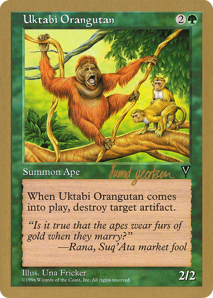 Image of Uktabi Orangutan - 1997 Svend Geertsen (VIS) (WCD-) - World Championship Decks 1997