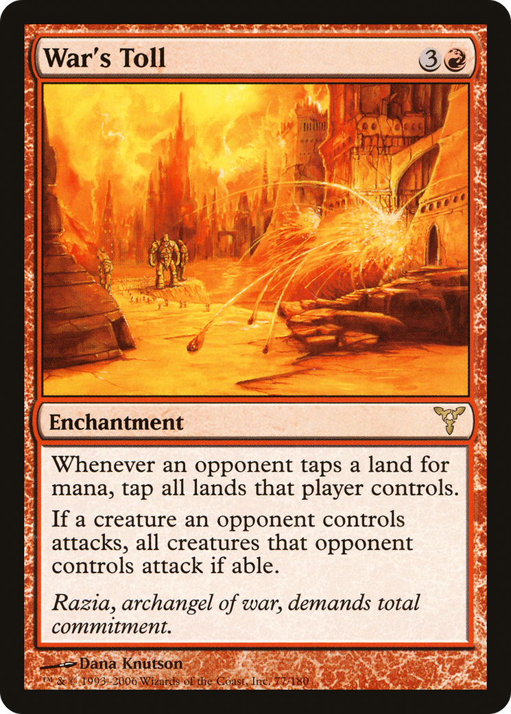 Image of War's Toll (DIS-077) - Dissension Foil