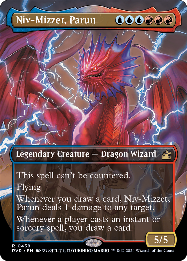 Image of Niv-Mizzet, Parun (Anime Borderless) (RVR-438) - Ravnica Remastered (Borderless)