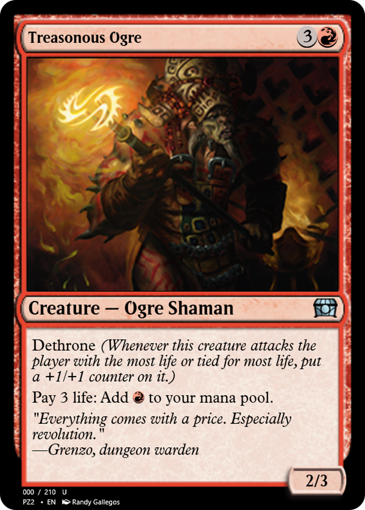 Image of Treasonous Ogre (PZ2-65779) - Treasure Chest Foil