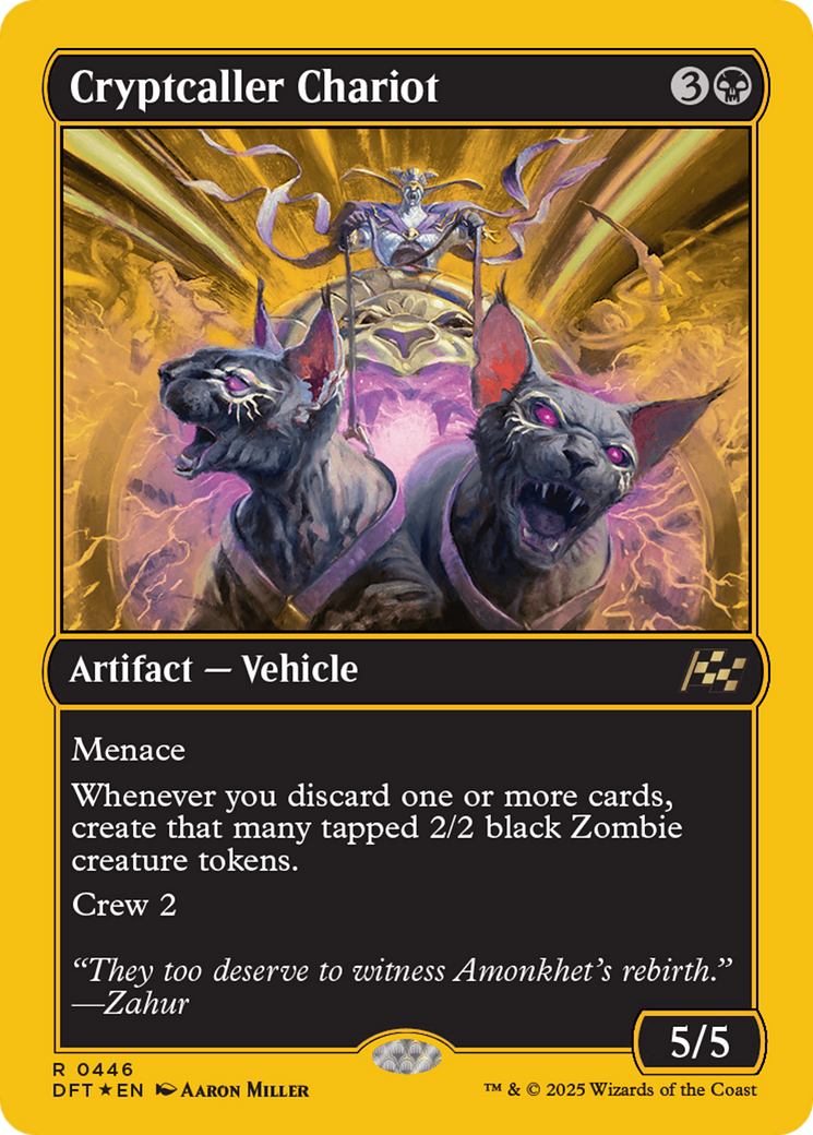 Image of Cryptcaller Chariot (First-Place Foil) (DFT-446) - Aetherdrift Foil