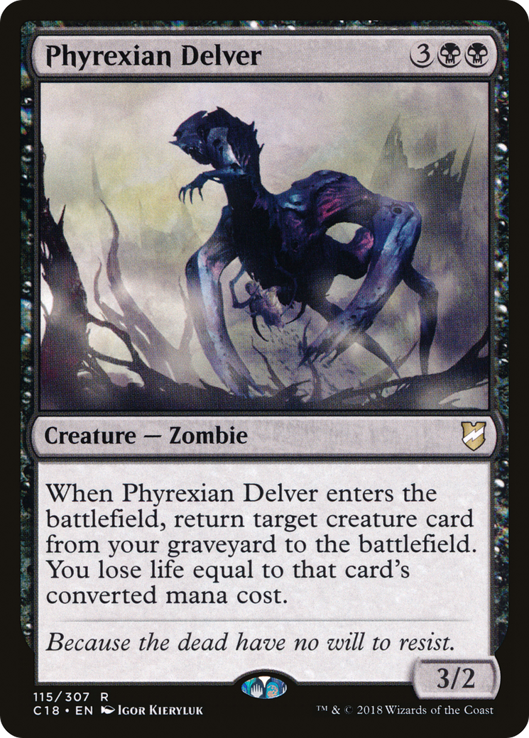 Image of Phyrexian Delver (C18-115) - Commander 2018