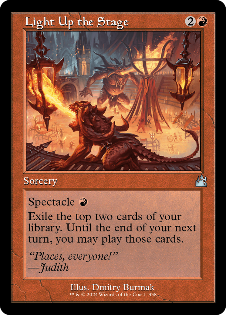 Image of Light Up the Stage (Retro Frame) (RVR-338) - Ravnica Remastered Foil