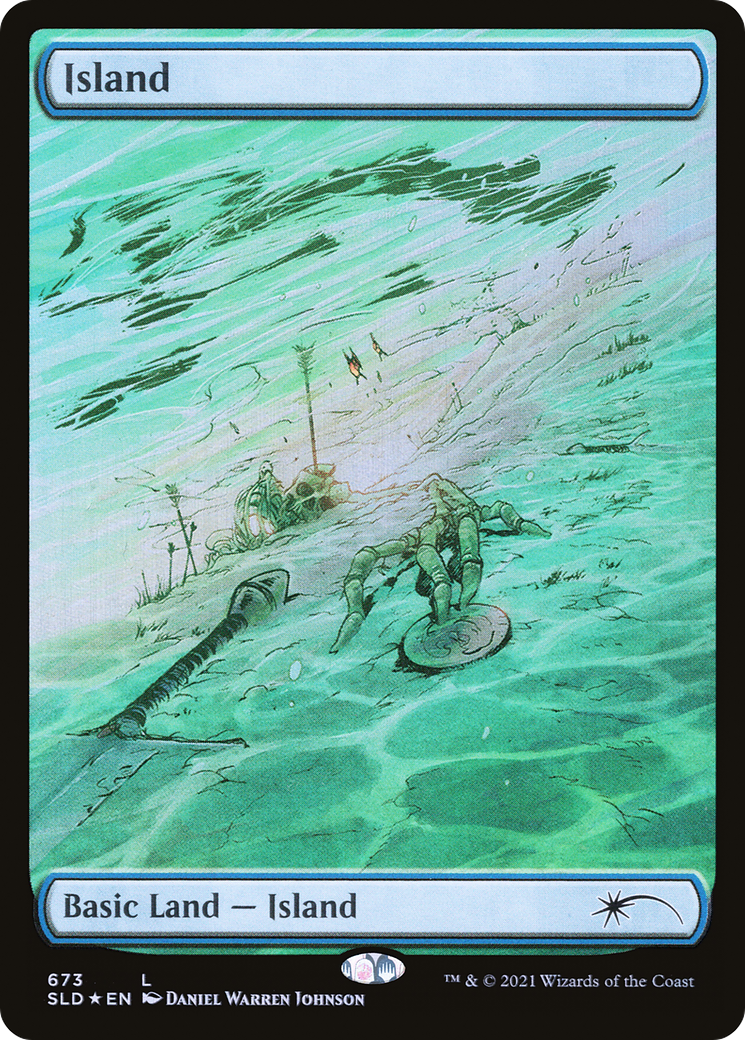Image of Island (673) (SLD-673) - Secret Lair Drop Foil