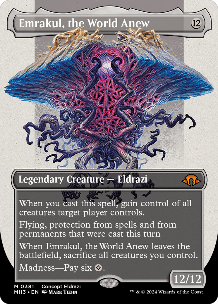 Image of Emrakul, the World Anew (Borderless) (MH3-381) - Modern Horizons 3 (Borderless)