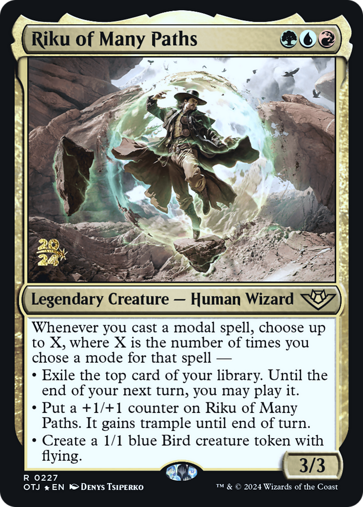 Image of Riku of Many Paths (PRE-227) - Outlaws of Thunder Junction Promos Foil