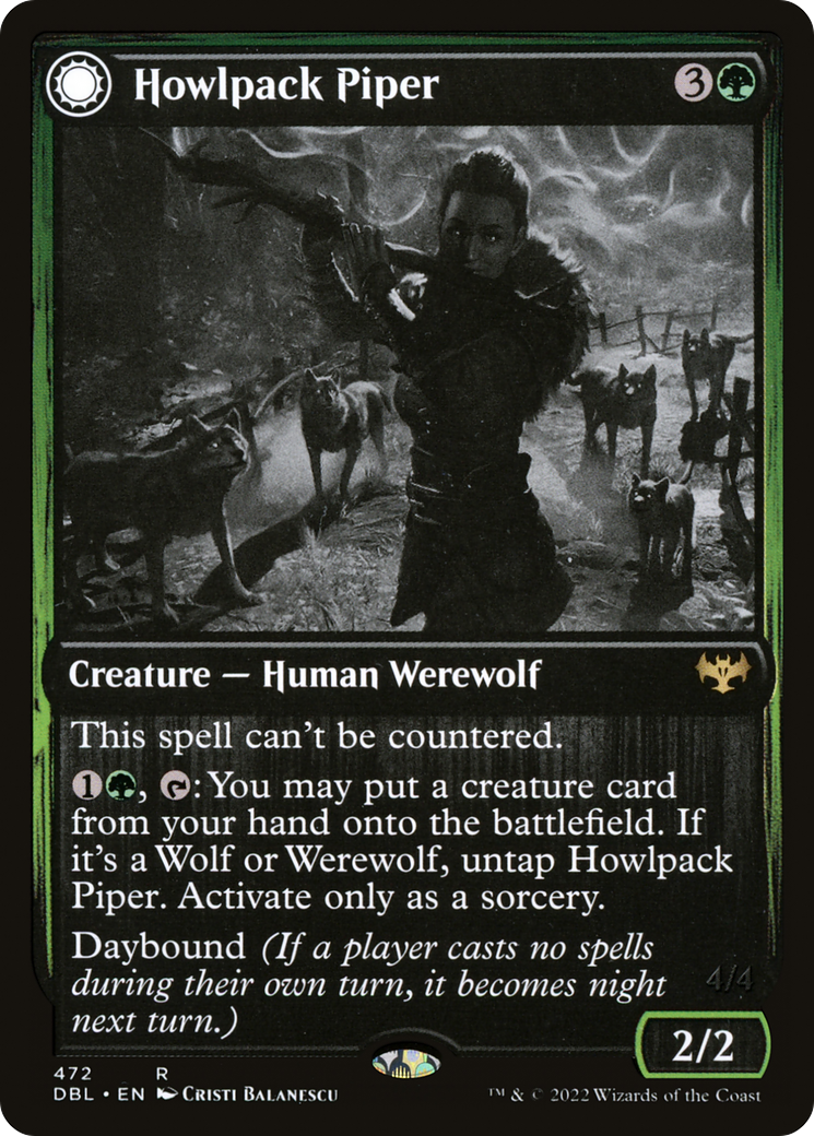 Image of Howlpack Piper (DBL-472) - Innistrad: Double Feature: (Double Faced Transform)