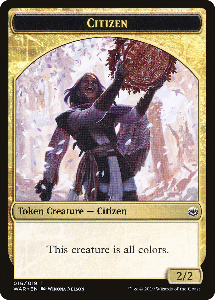 Image of Citizen Token (WAR-016) - War of the Spark Tokens