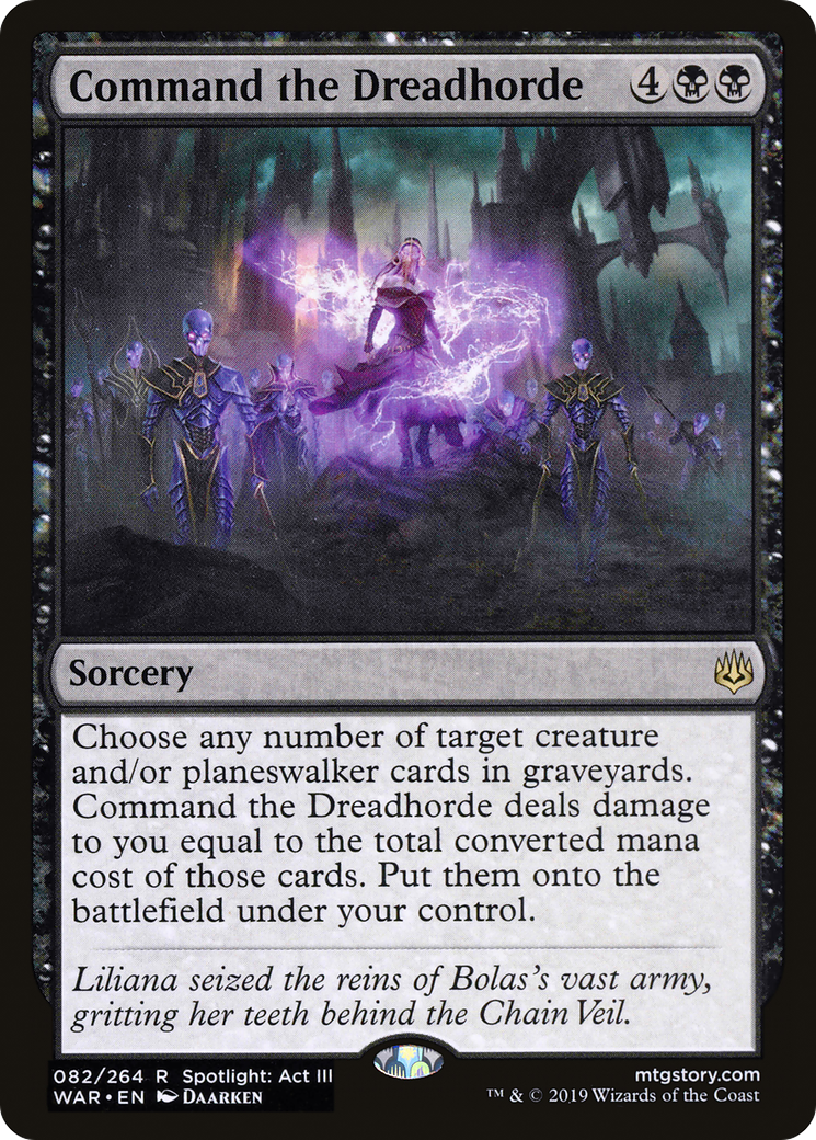 Image of Command the Dreadhorde (WAR-082) - War of the Spark