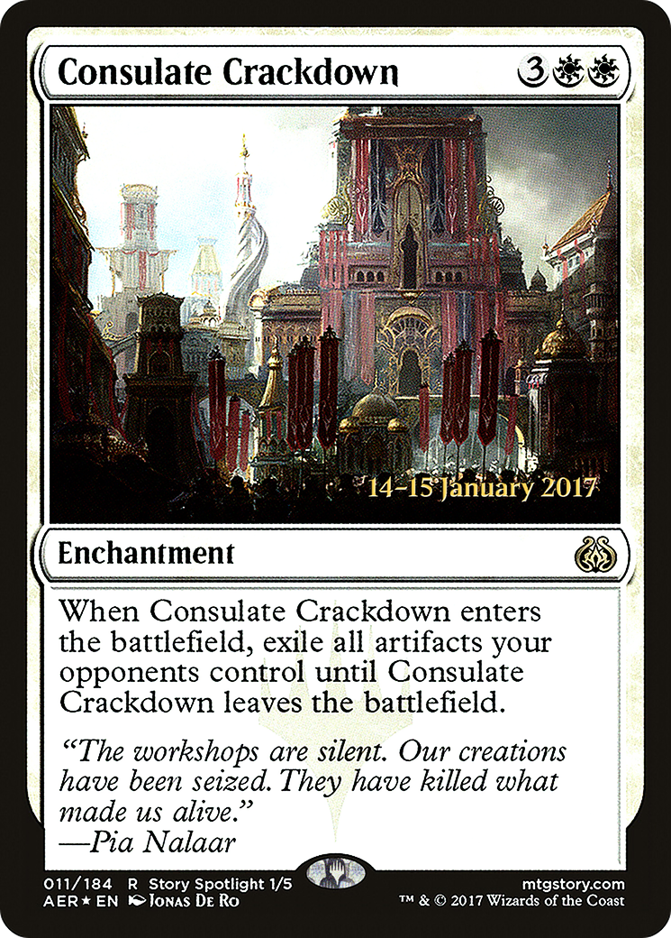 Image of Consulate Crackdown (PRE-011) - Aether Revolt Promos Foil
