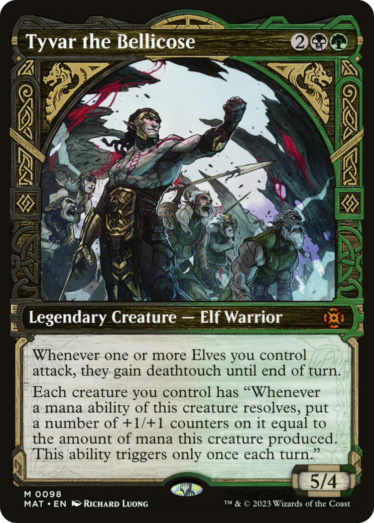 Image of Tyvar the Bellicose (Showcase) (MAT-098) - March of the Machine: The Aftermath: (Showcase) Foil