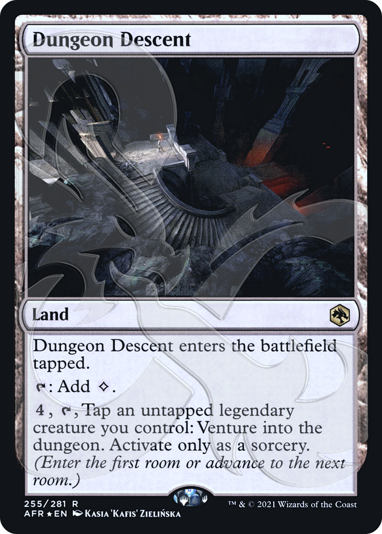 Image of Dungeon Descent (AFR&-255) - Adventures in the Forgotten Realms Promos Foil