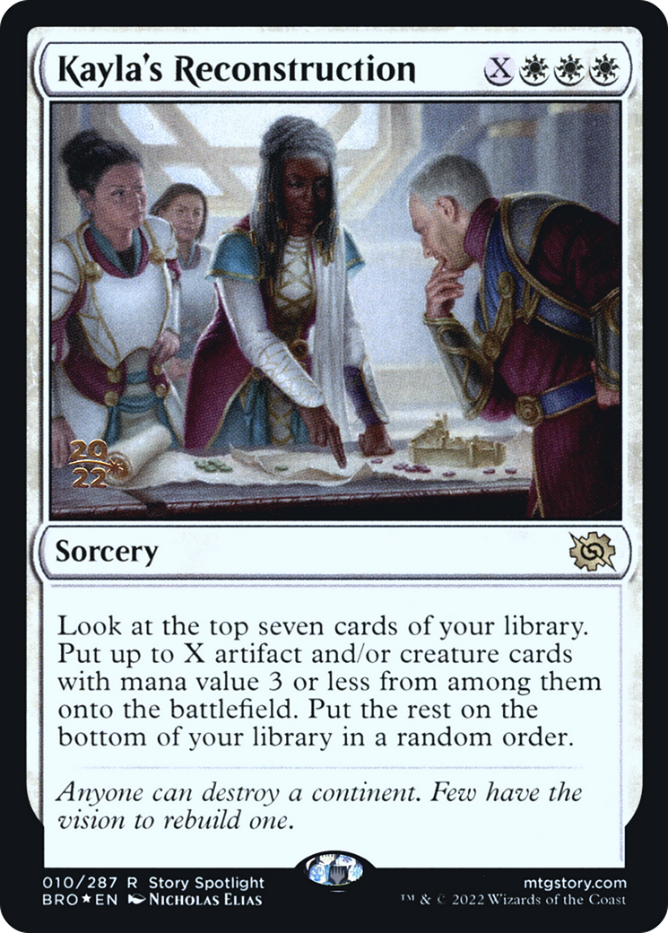 Image of Kayla's Reconstruction (PRE-010) - The Brothers' War Promos Foil