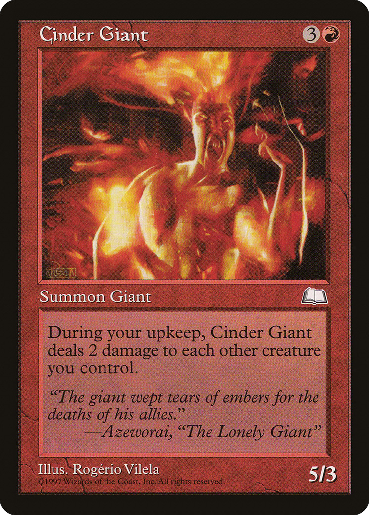 Image of Cinder Giant (WTH-) - Weatherlight