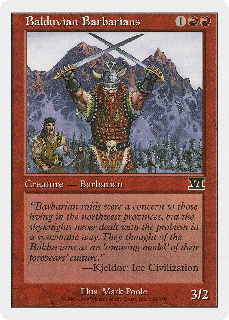 Image of Balduvian Barbarians (6ED-166) - Classic Sixth Edition