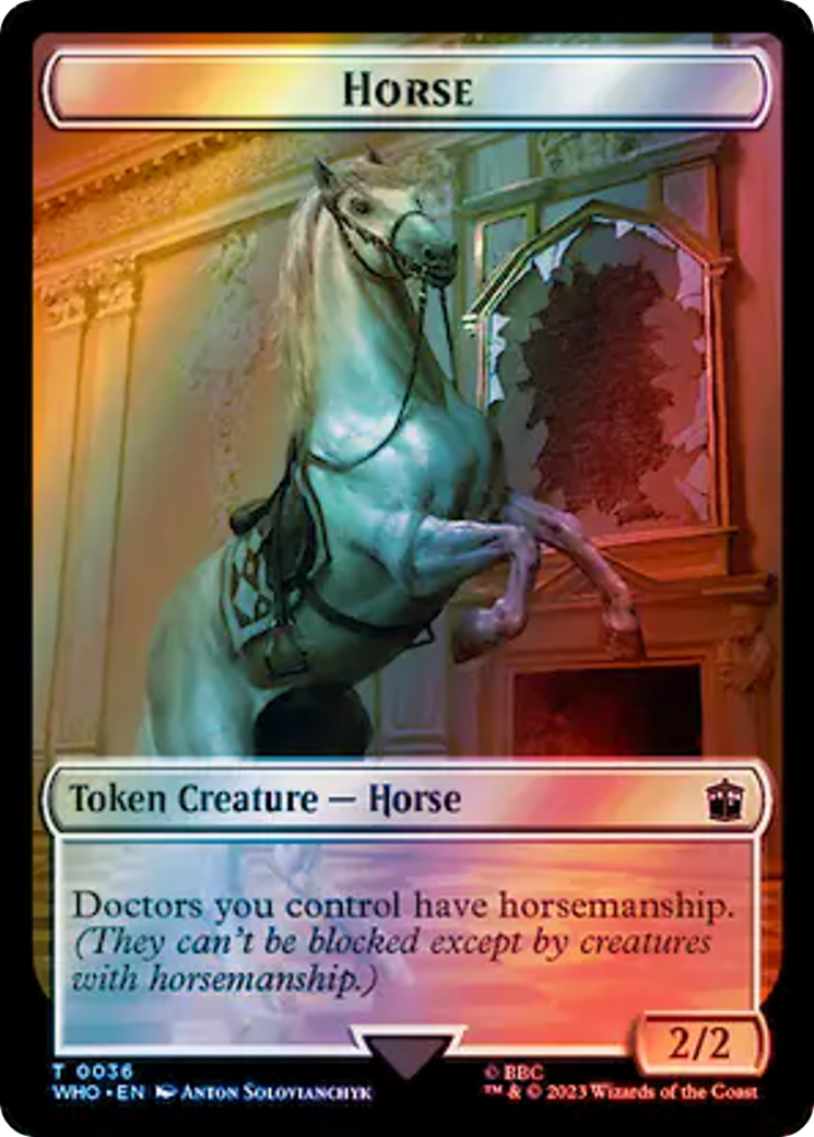 Image of Horse (TWHO-036) - Doctor Who Tokens Foil