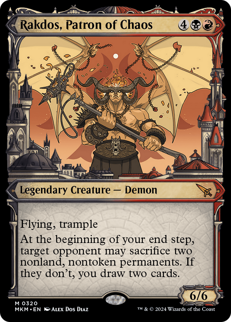 Image of Rakdos, Patron of Chaos (Showcase) (0320) (MKM-320) - Murders at Karlov Manor: (Showcase)