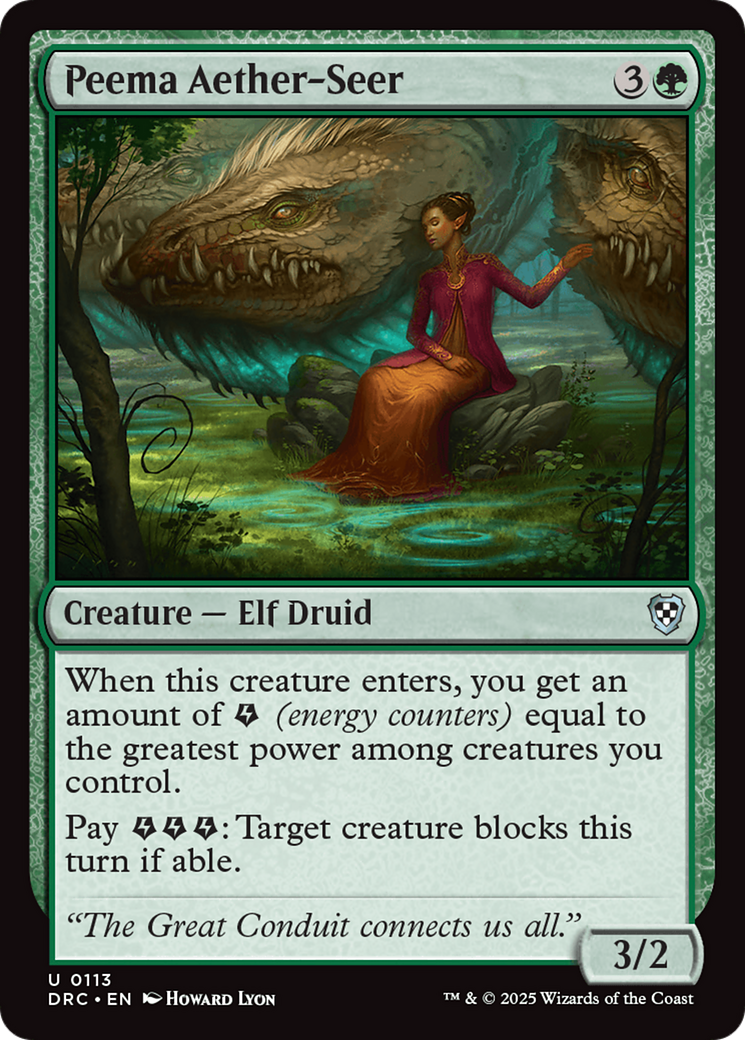 Image of Peema Aether-Seer (DRC-113) - Commander: Aetherdrift