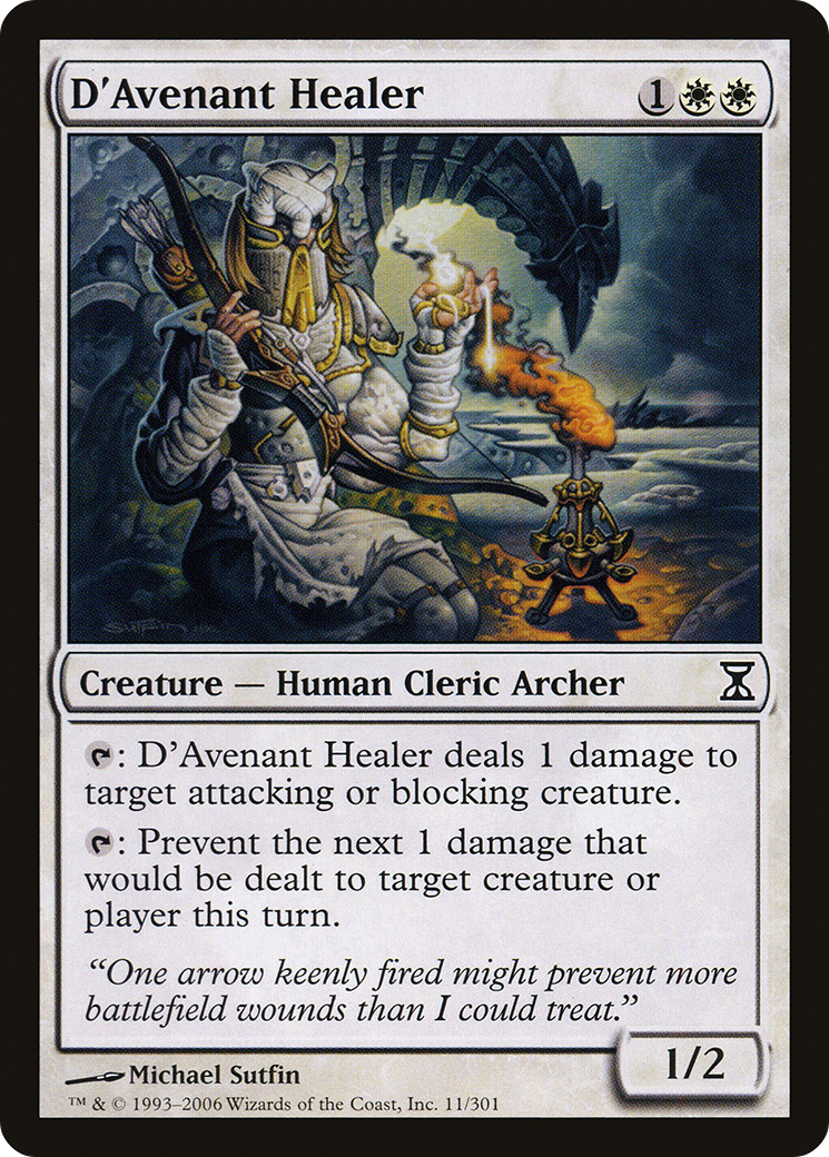 Image of D'Avenant Healer (TSP-011) - Time Spiral