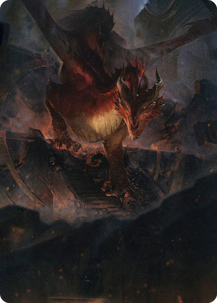 Image of Red Dragon // Red Dragon (AAFR-081) - Adventures in the Forgotten Realms Art Series (Borderless) Foil