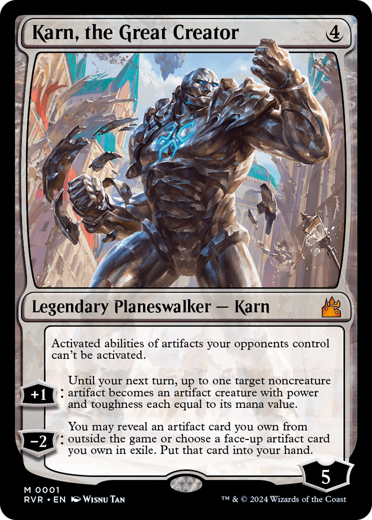 Image of Karn, the Great Creator (RVR-001) - Ravnica Remastered Foil