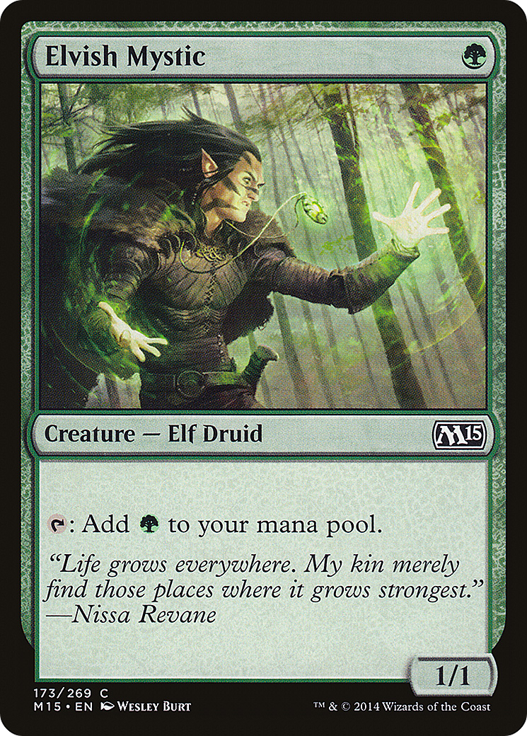 Image of Elvish Mystic (M15-173) - Magic 2015 Foil
