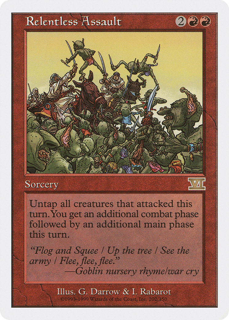 Image of Relentless Assault (6ED-202) - Classic Sixth Edition