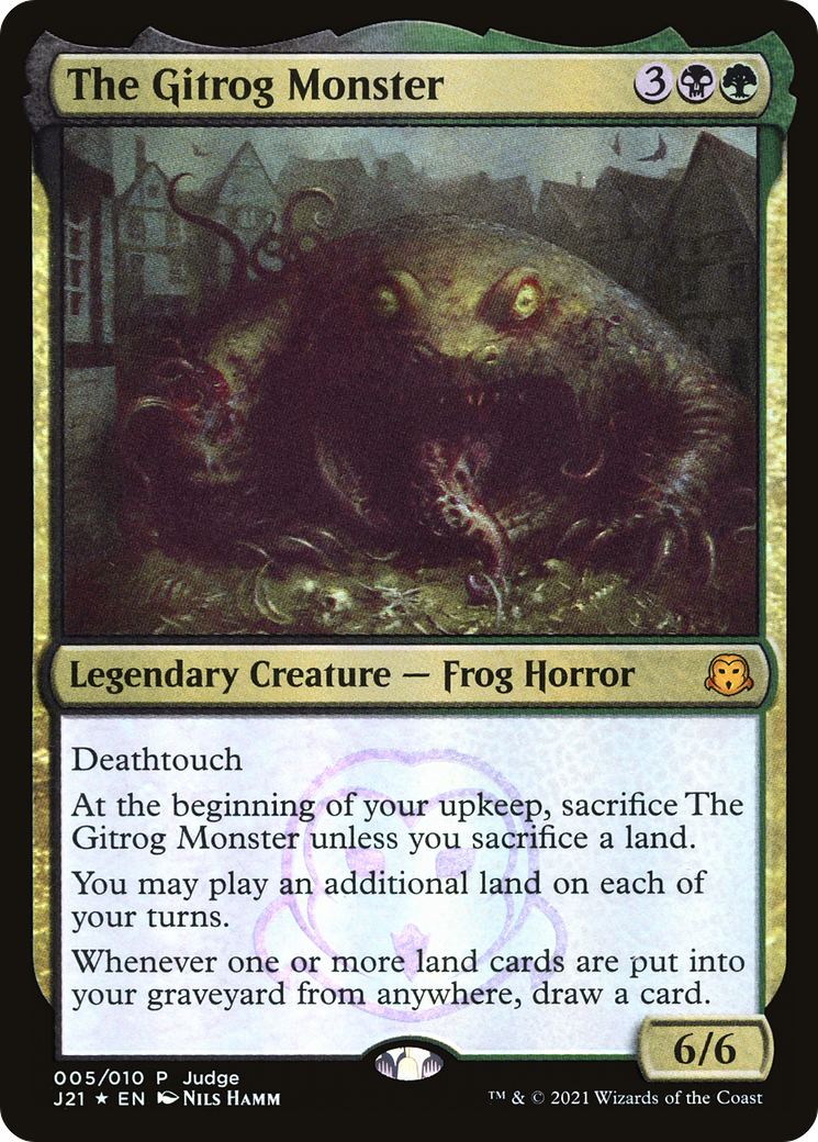 Image of The Gitrog Monster (JDG-005) - Judge Gift Cards 2021 Foil
