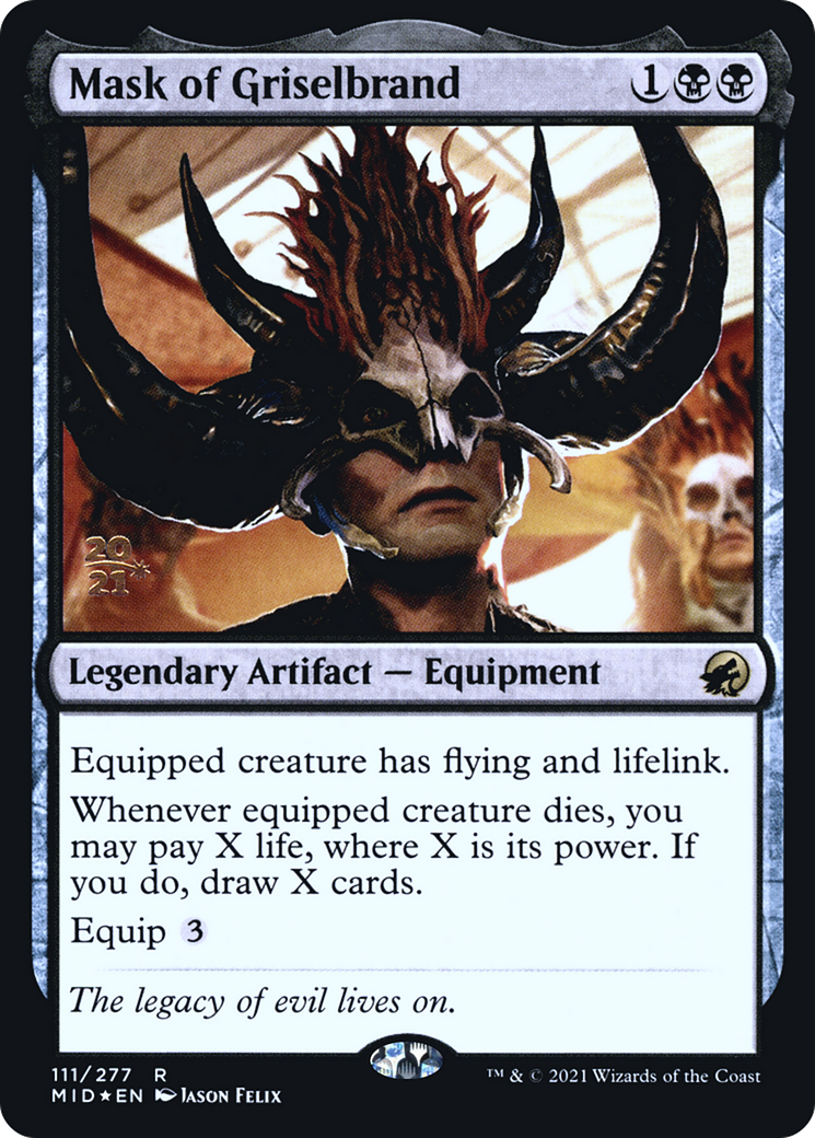 Image of Mask of Griselbrand (PRE-111) - Innistrad: Midnight Hunt Promos Foil