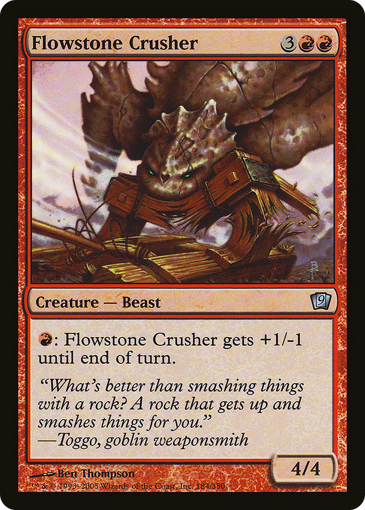 Image of Flowstone Crusher (9ED-184★) - 9th Edition