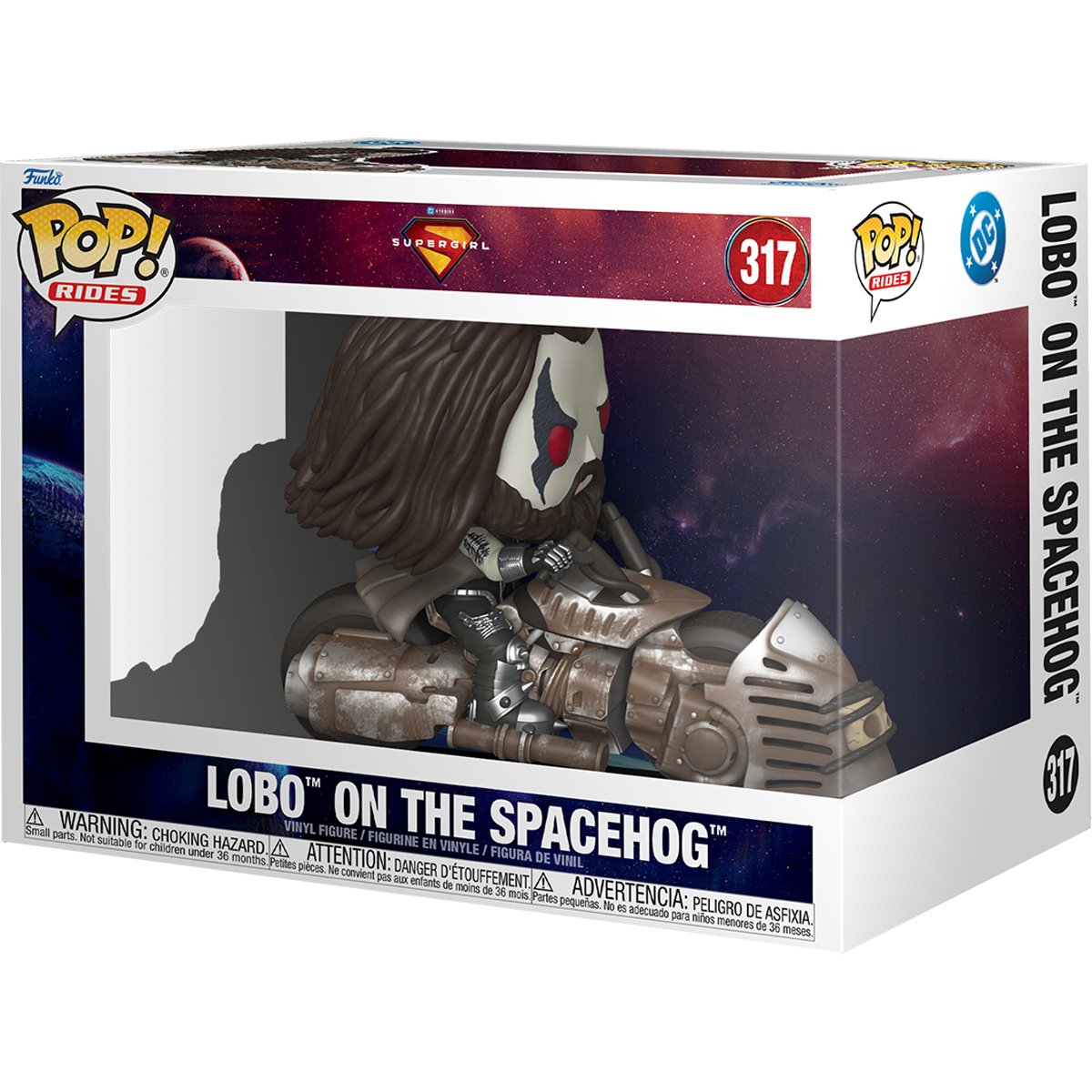 Image of Supergirl (2026) Lobo on The Spacehog Funko Pop! Ride #317