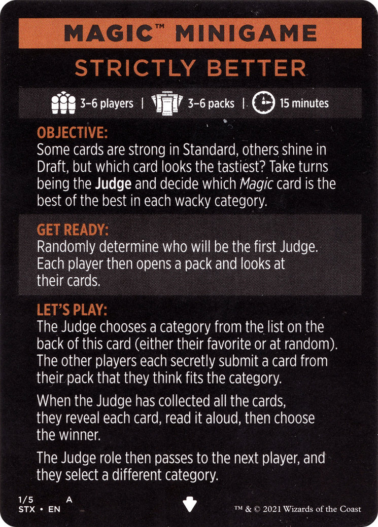 Image of Strictly Better // Strictly Better (cont'd) (MSTX-001) - Strixhaven: School of Mages Minigames