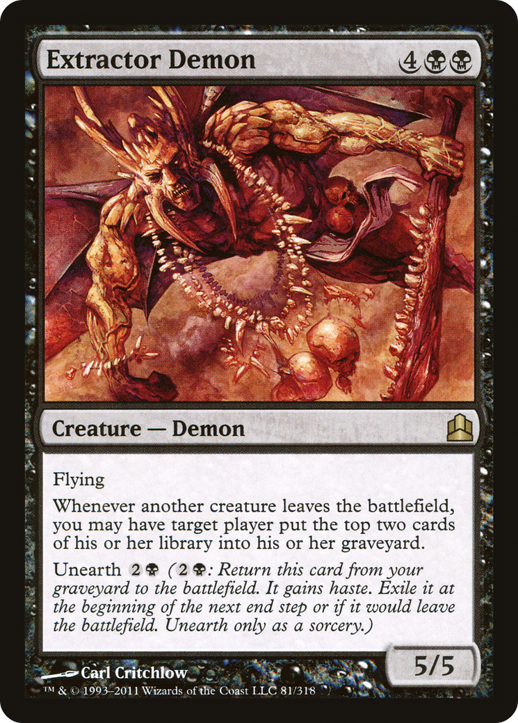 Image of Extractor Demon (CMD-081) - Commander 2011