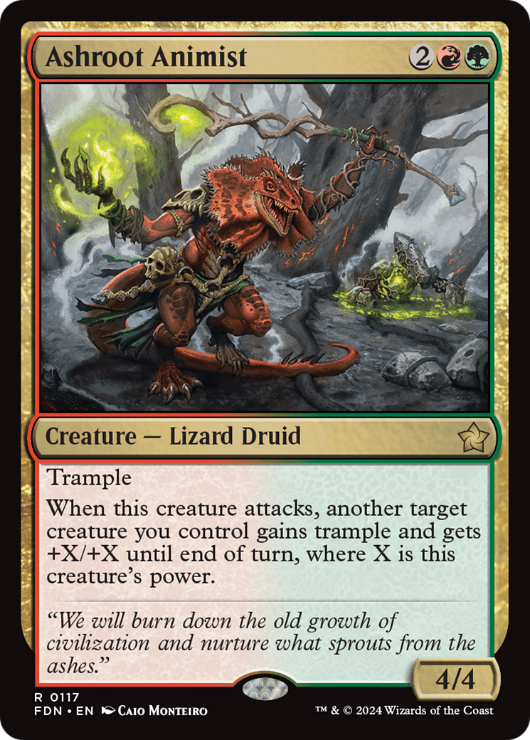 Image of Ashroot Animist (FDN-117) - Foundations Foil