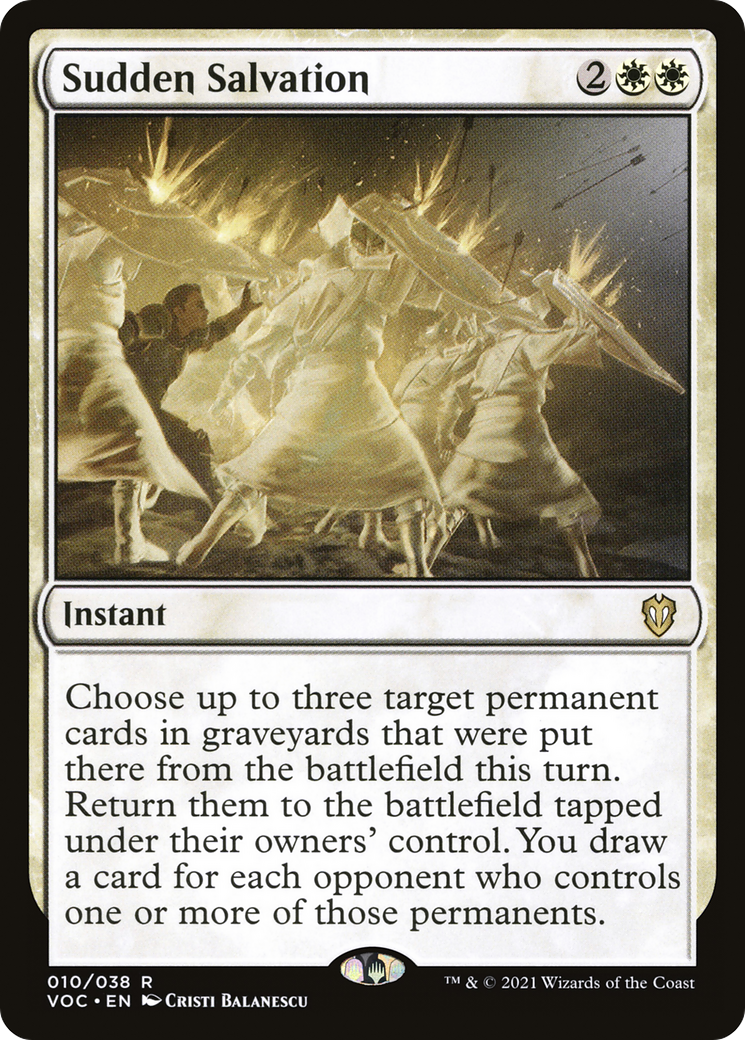 Image of Sudden Salvation (VOC-010) - Crimson Vow Commander