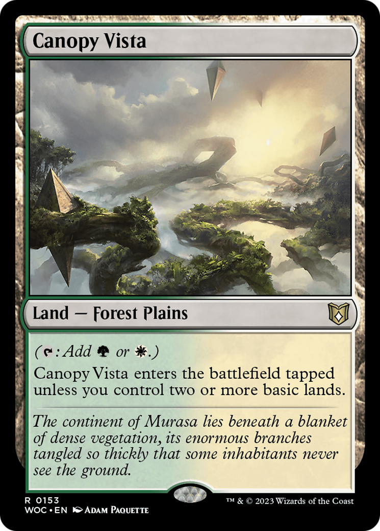 Image of Canopy Vista (WOC-153) - Wilds of Eldraine Commander