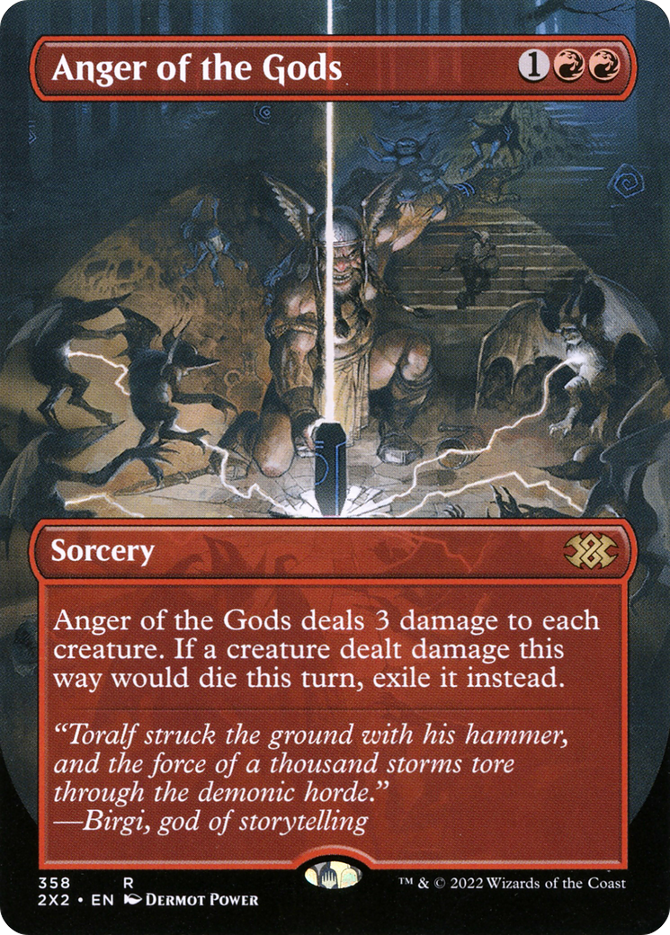 Image of Anger of the Gods (Borderless) (2X2-358) - Double Masters 2022 (Borderless)