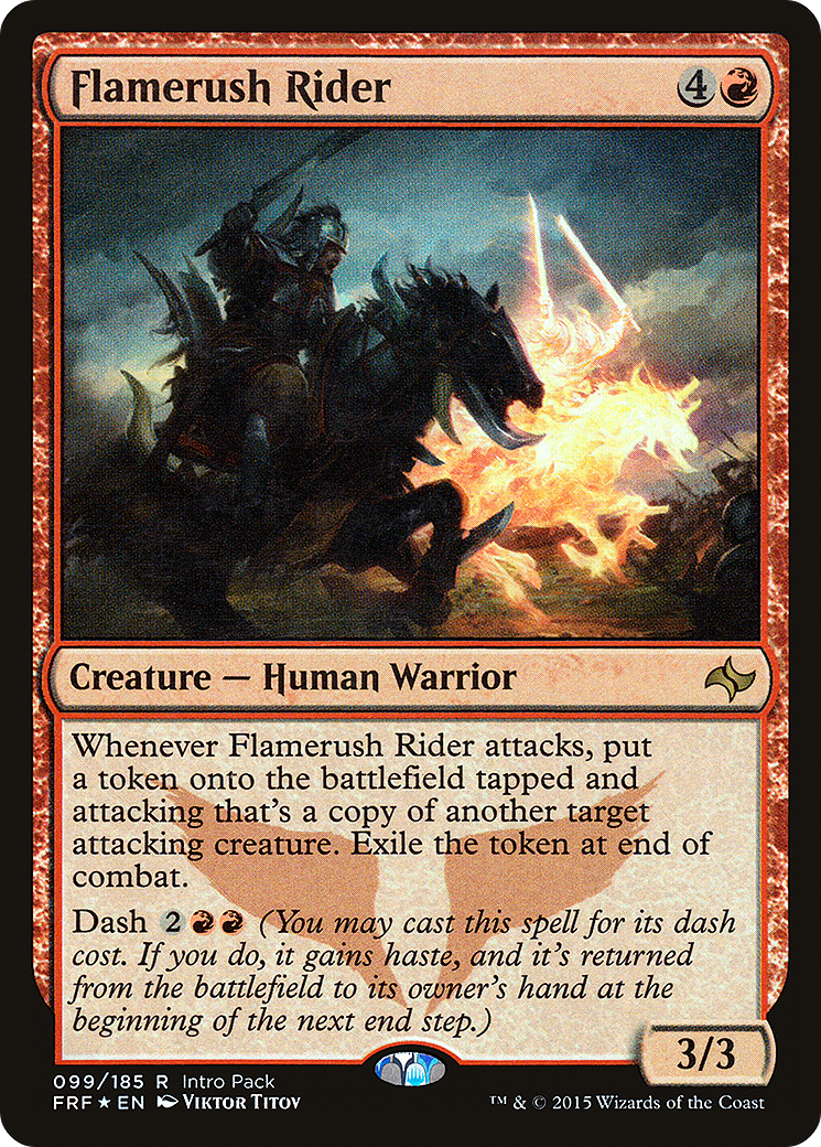 Image of Flamerush Rider (UMP-099) - Fate Reforged Promos Foil