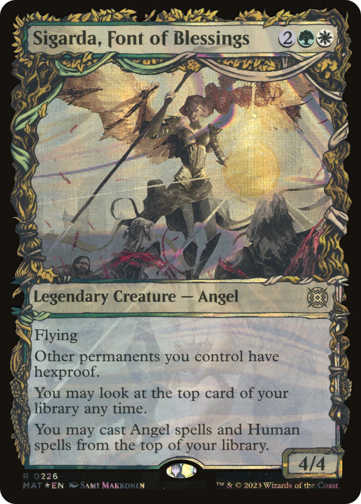 Image of Sigarda, Font of Blessings (Halo Foil) (MAT-226) - March of the Machine: The Aftermath: (Showcase) Foil