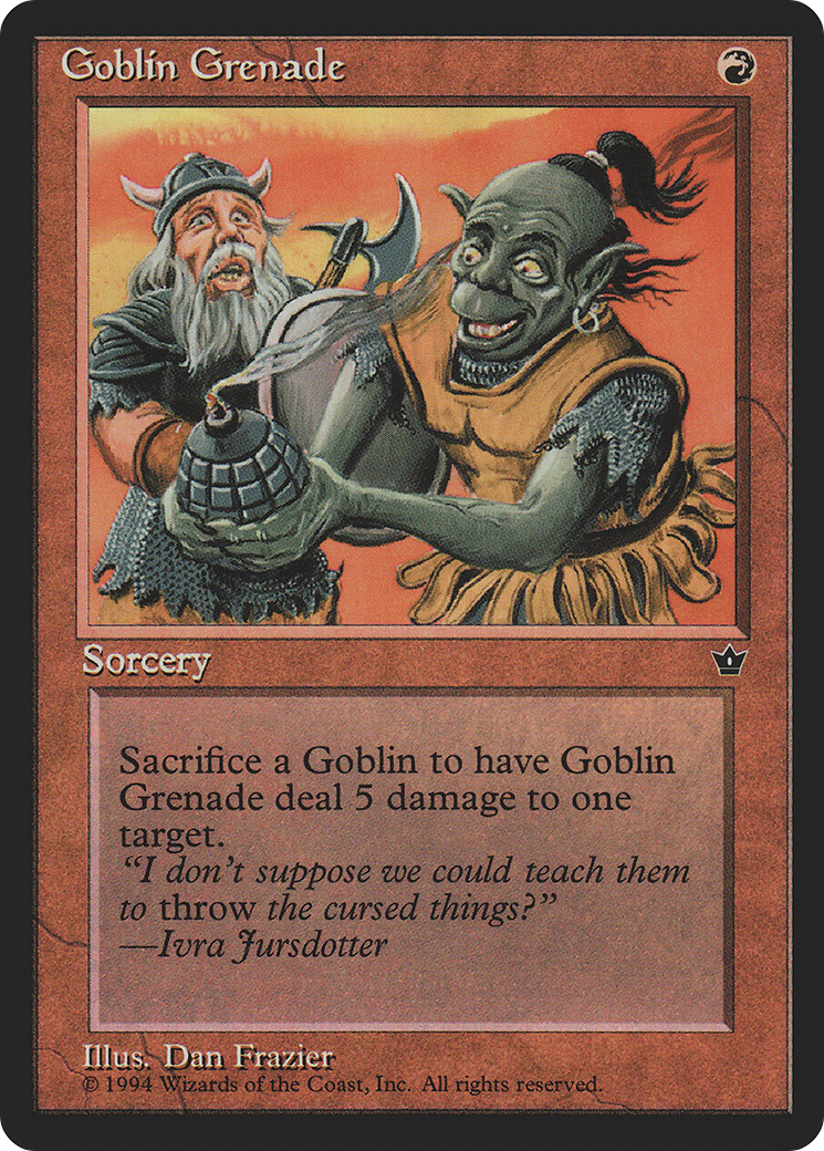 Image of Goblin Grenade (Frazier) (FEM-) - Fallen Empires