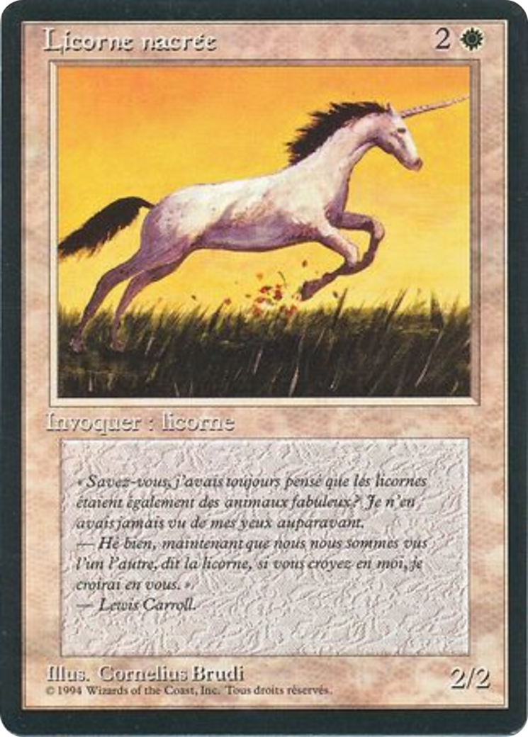 Image of Pearled Unicorn (FBB-) - Foreign Black Border