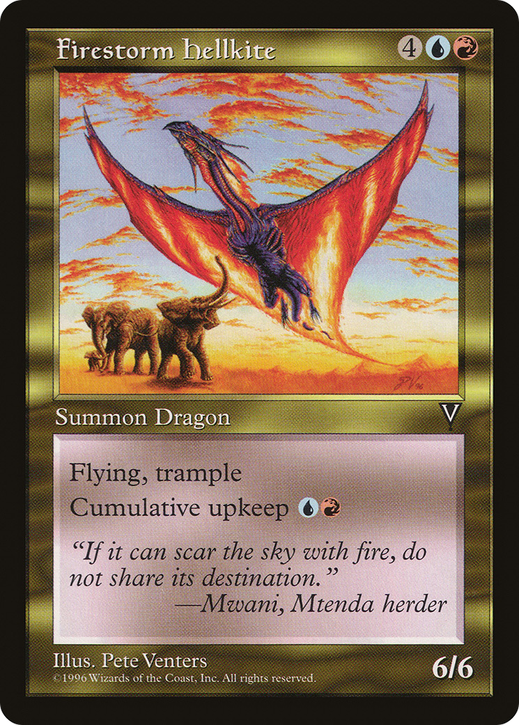 Image of Firestorm Hellkite (VIS-) - Visions