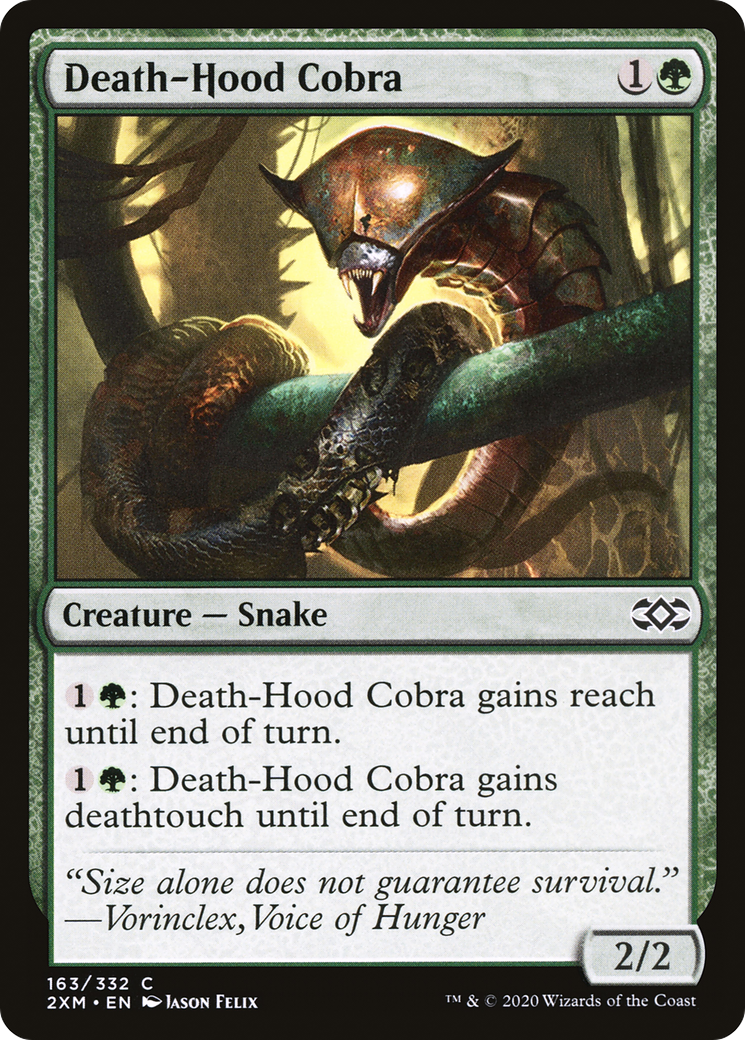 Image of Death-Hood Cobra (2XM-163) - Double Masters Foil