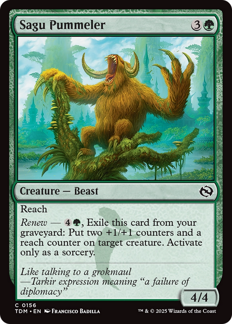 Image of Sagu Pummeler (TDM-156) - Tarkir: Dragonstorm