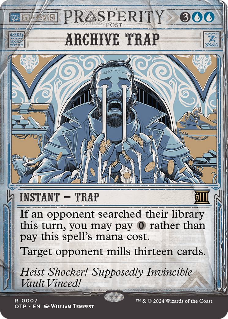 Image of Archive Trap (OTP-007) - Breaking News: (Showcase) (Borderless) Foil