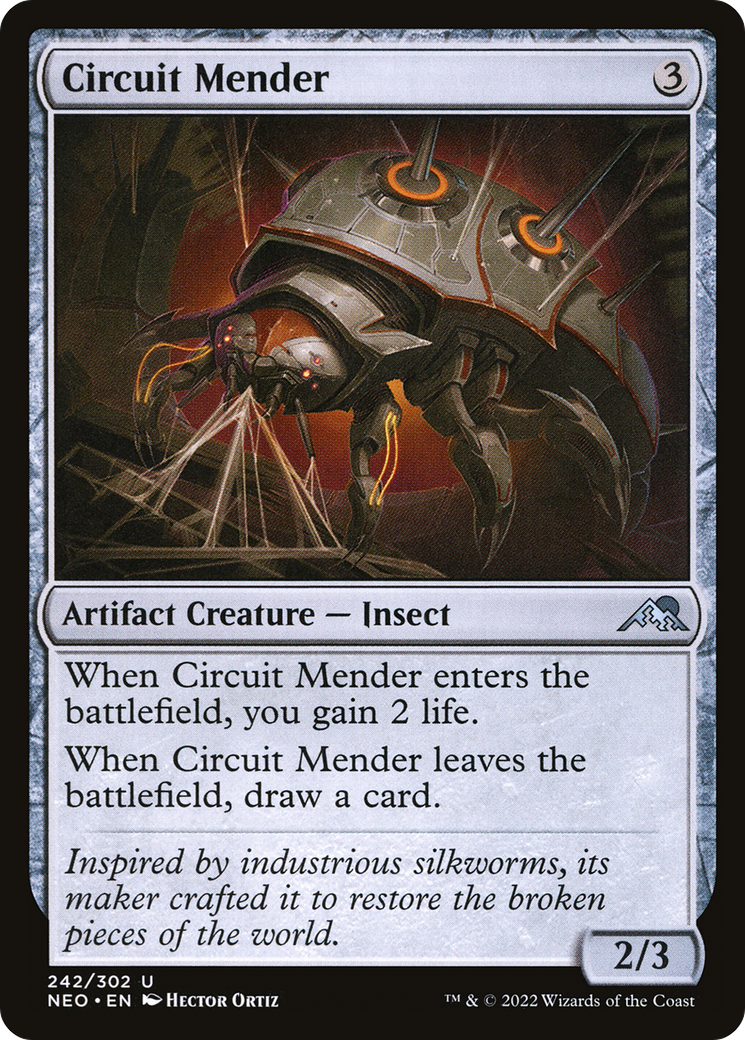Image of Circuit Mender (NEO-242) - Kamigawa: Neon Dynasty Foil
