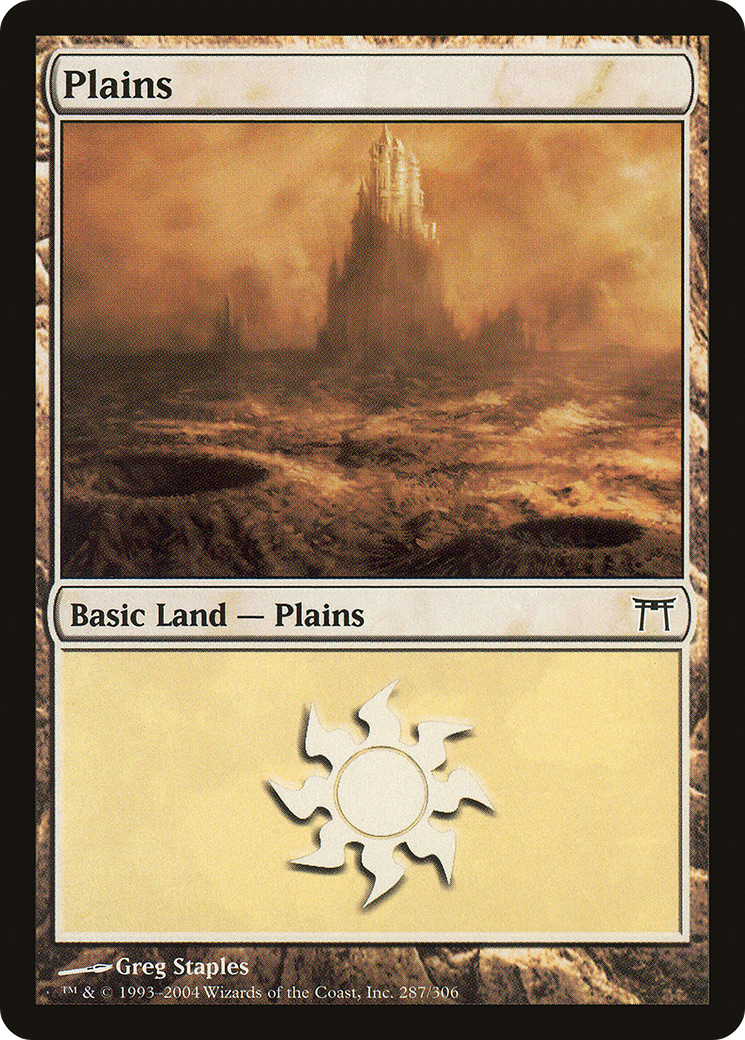 Image of Plains (287) (CHK-287) - Champions of Kamigawa Foil