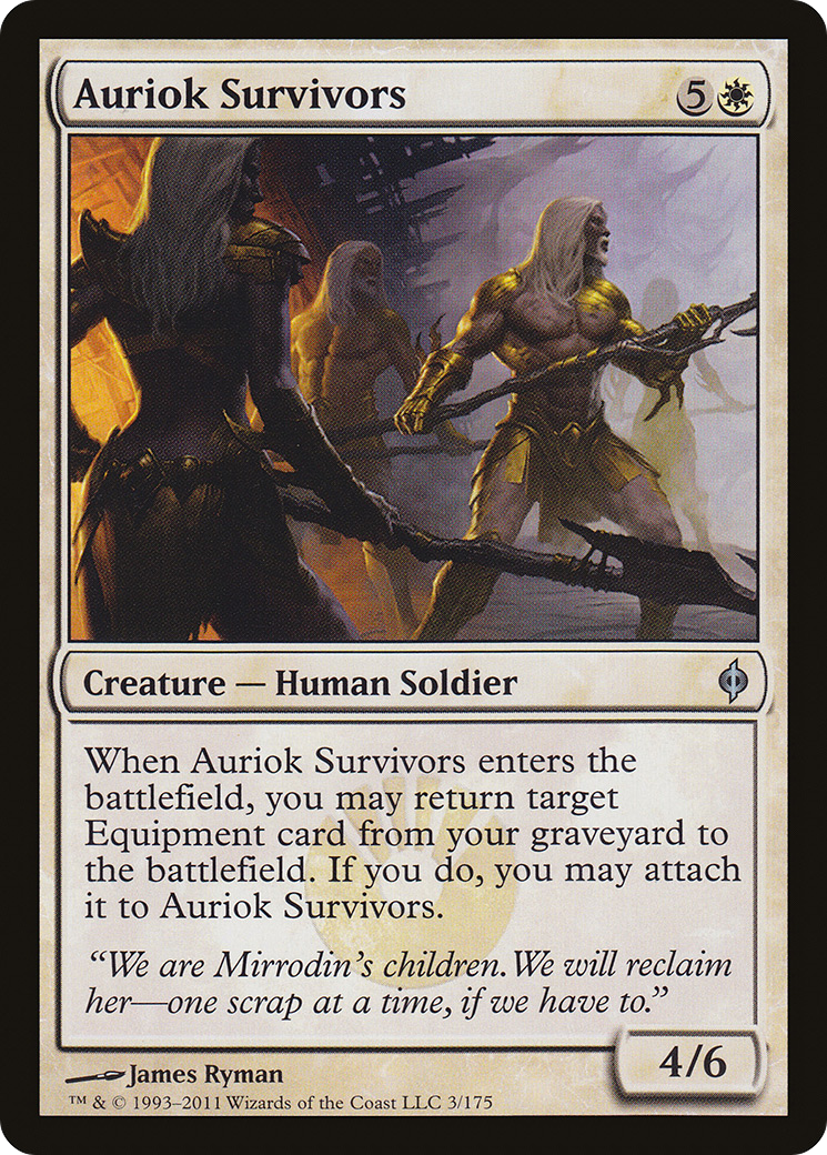 Image of Auriok Survivors (NPH-003) - New Phyrexia Foil